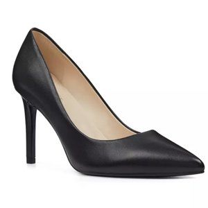 Nine West Etta Black Leather Heels